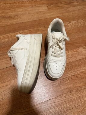 H&M White Platform Sneakers